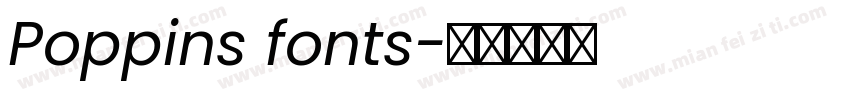 Poppins fonts字体转换
